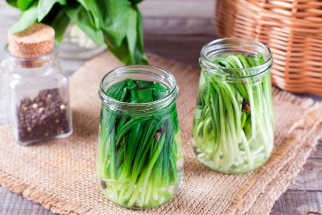 Receta de ajo silvestre encurtido