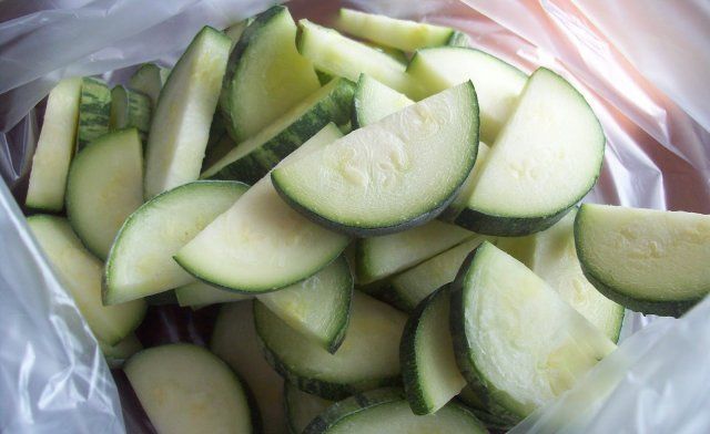 Calabacín congelado